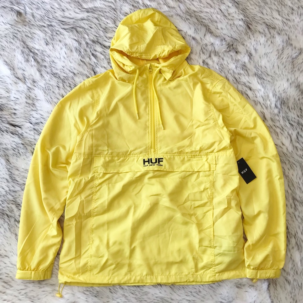 HUF New York Windbreaker Liberty Anorak Aurora Yellow